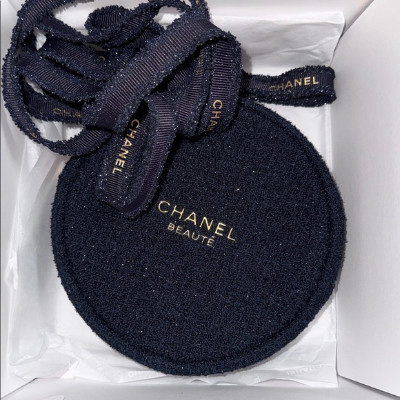 CHANEL Handbags - 🔥NEW CHANEL Round Makeup Bag w/CHANEL Ribbon & original box